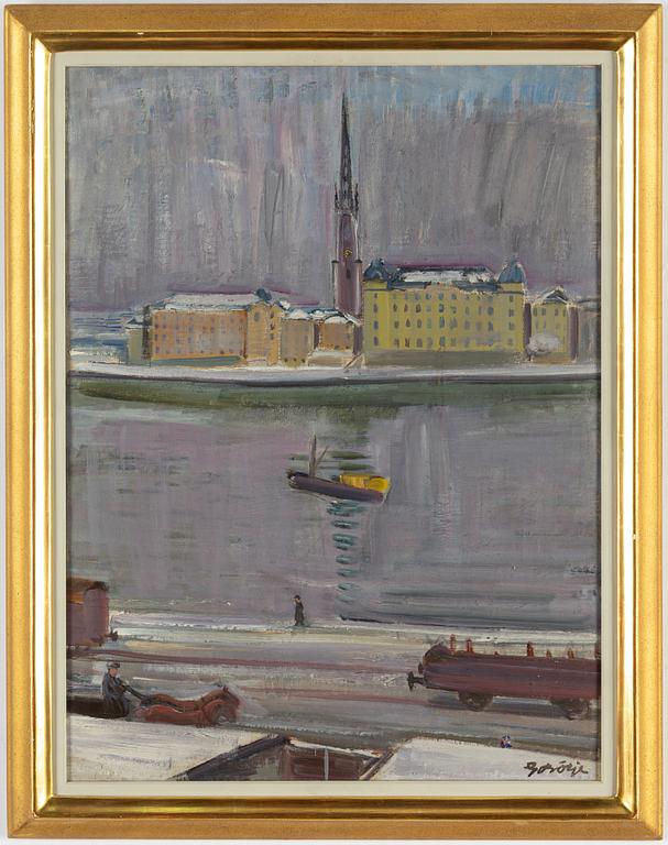 Gideon Börje, oil on canvas, signed.