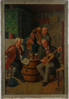 WILHELM F. GIESSEL, olja på duk. Sign.