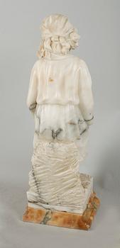 SKULPTUR, alabaster, sannolikt Italien, 1800-/1900-tal.