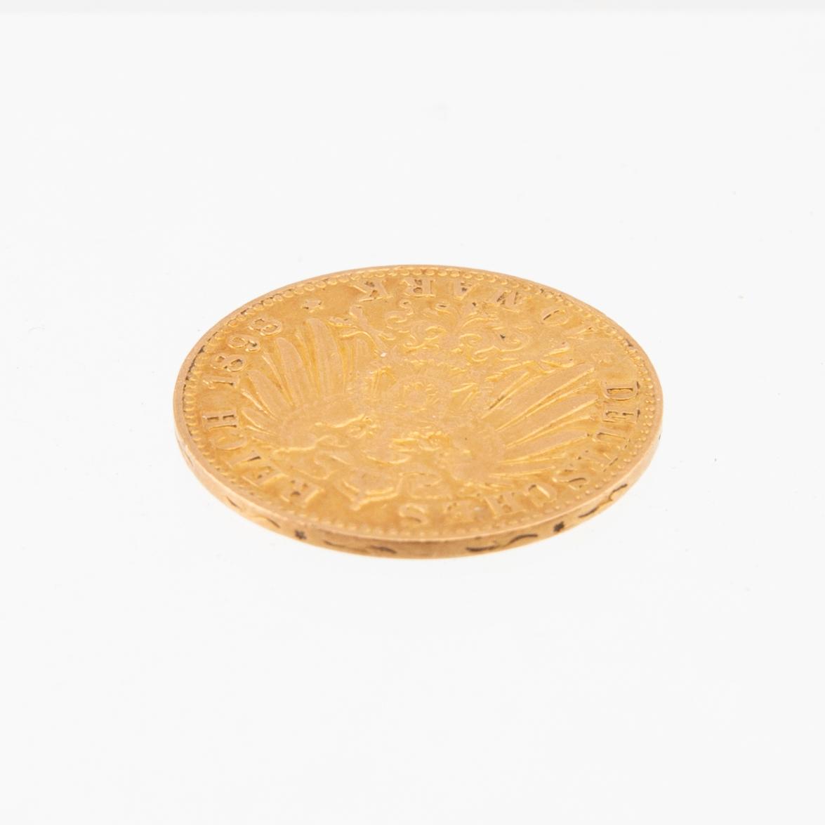 Gold coin 10 marks 1898 German Empire (Hamburg).