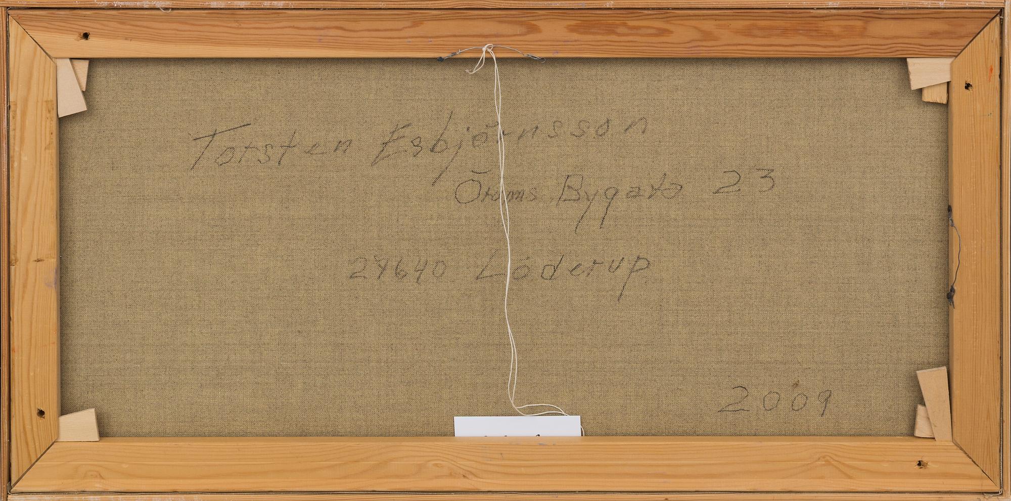 TORSTEN ESBJÖRNSSON, olja på duk, daterad 2009,