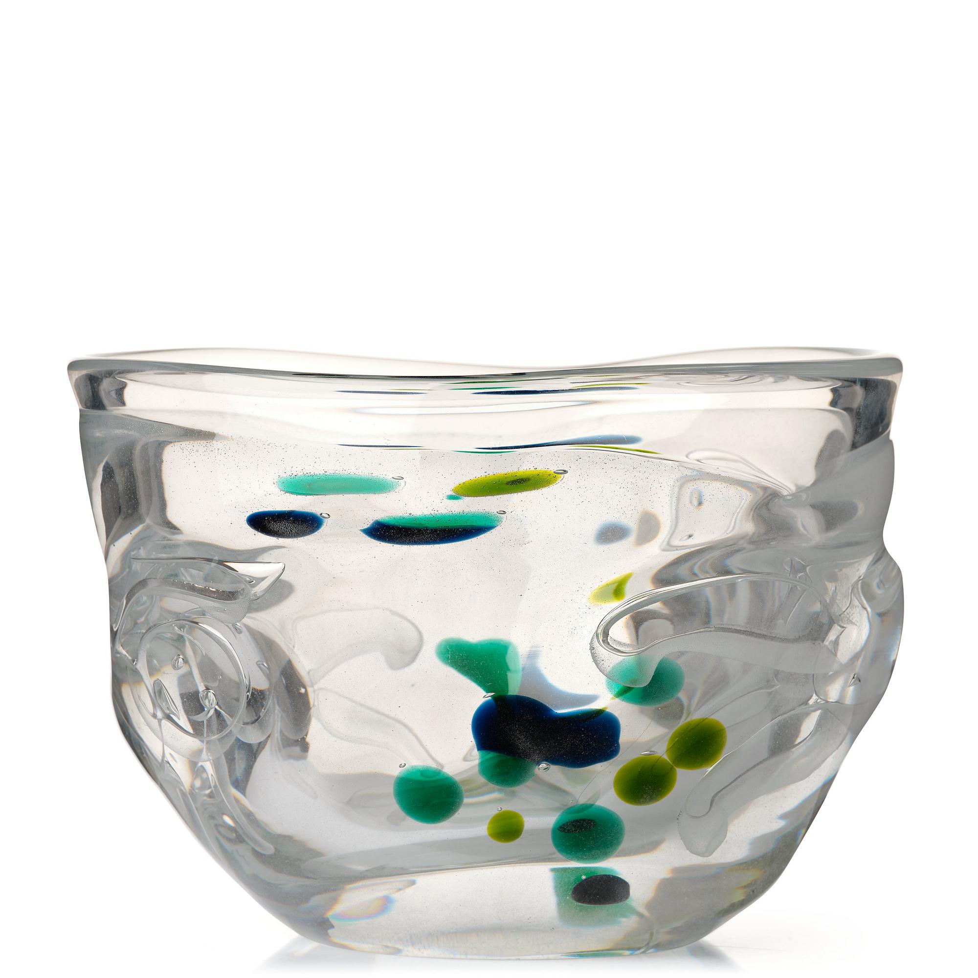 Bengt Edenfalk, a "Thalatta" glass vase, Skruf, Sweden 1960's.