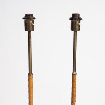 Harald Notini, or Uno Westerberg, a pair of floor lamps model "15750", Arvid Böhlmarks Lampfabrik, Stockholm, 1950s-60s.