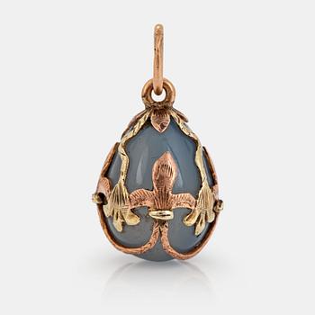 An Eduard Schramm pendant, St Petersburg late 19th century.