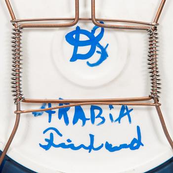 Dorrit von Fieandt, skålfat, keramik, signerad DF Arabia Finland.