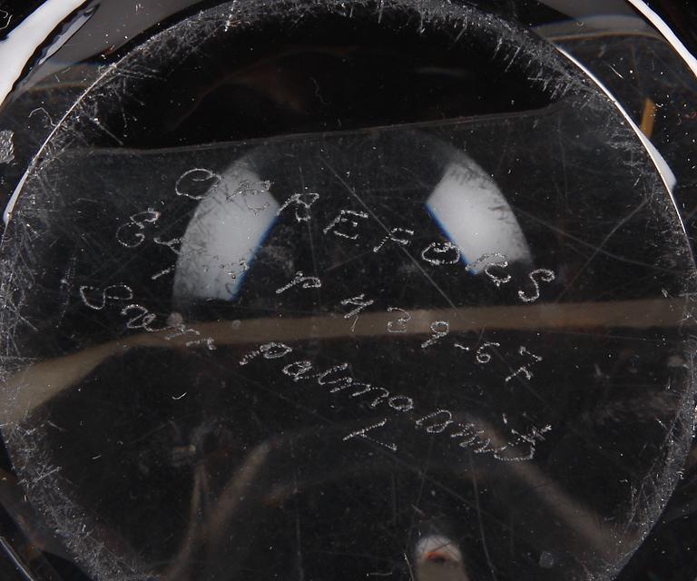 FAT, glas, Sven Palmqvist, Orrefors, sign.