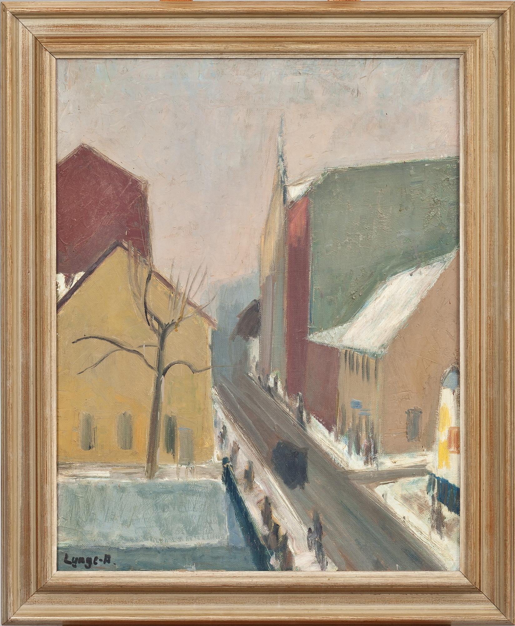 EINAR LYNGE-AHLBERG, olja på duk, sign.