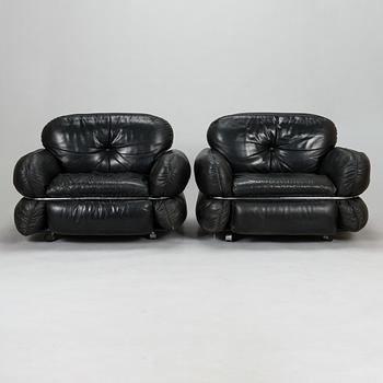 Kurt Hvitsjö, A pair of 1970's 'Hannibal' armchairs for Isku.