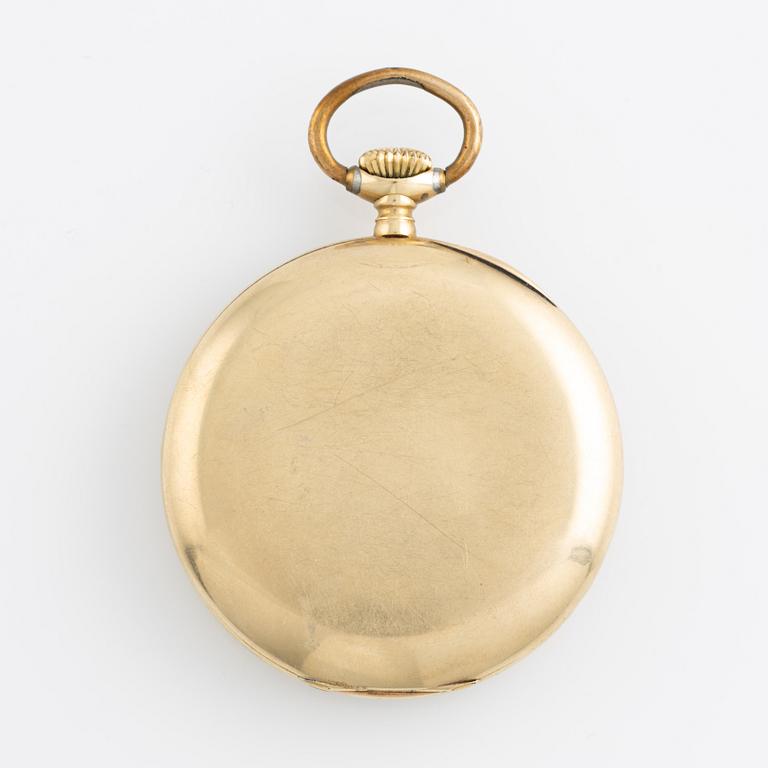 Viking, pocket watch, 14K gold, 50 mm.