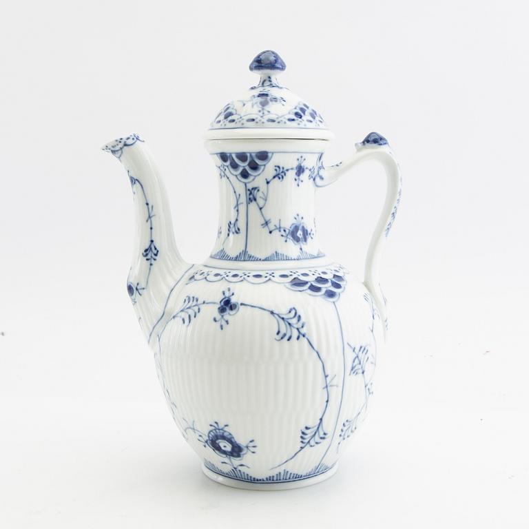 Service, approx. 29 pcs "Blue Fluted" Royal Copenhagen Denmark porcelain.