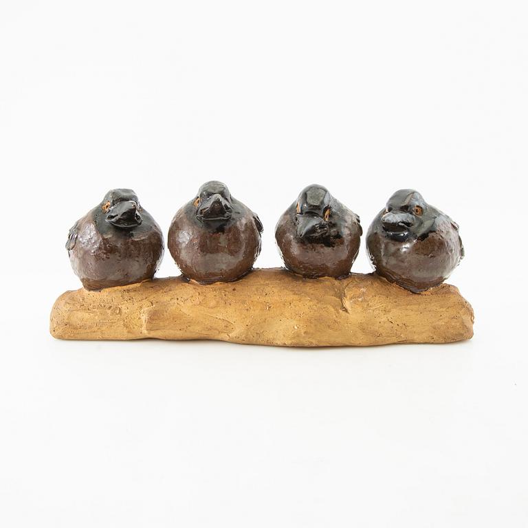Gunnar Hansson, skulptur  Fåglar på gren.