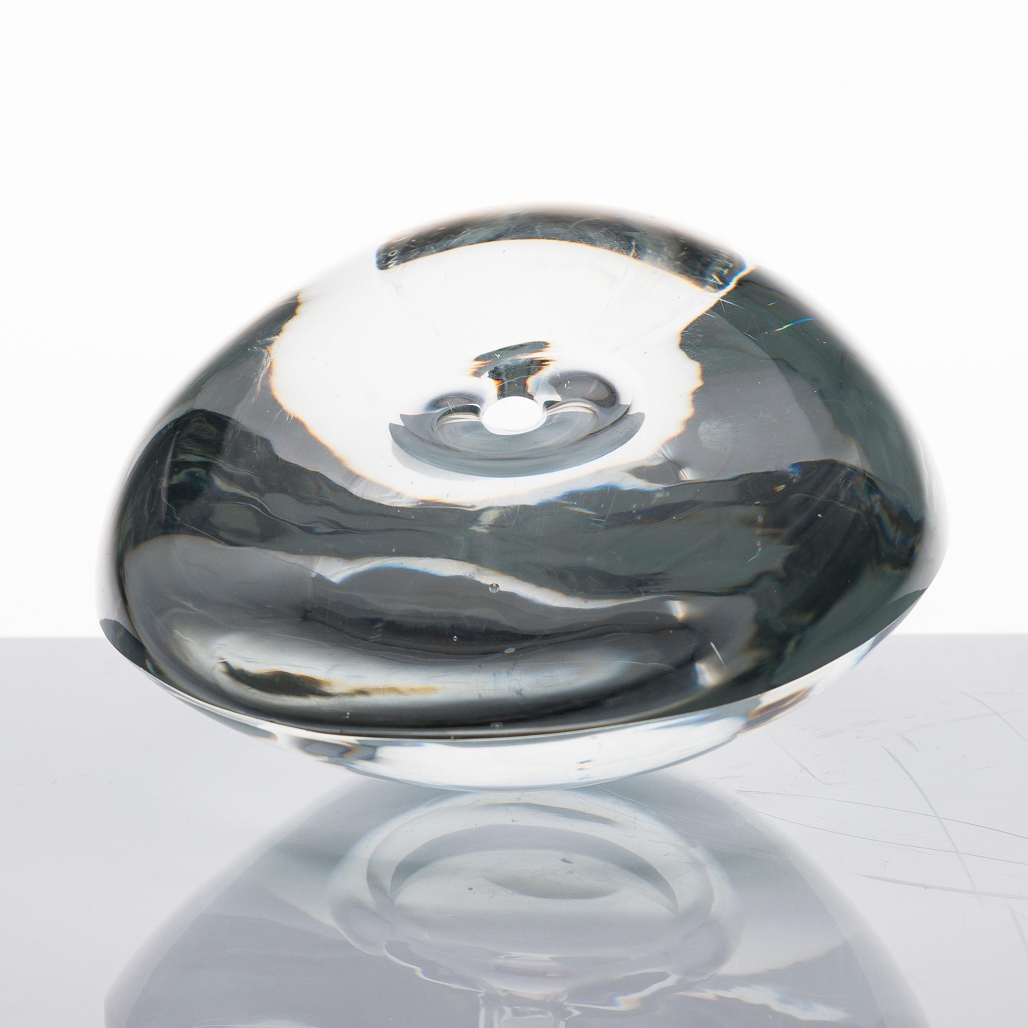 TIMO SARPANEVA, LASIVEISTOS, 'Istuva lintu', signeerattu  Timo Sarpaneva Iittala -54.