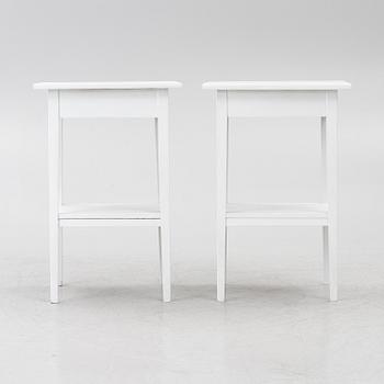 Bedside tables, a pair, 20th century,