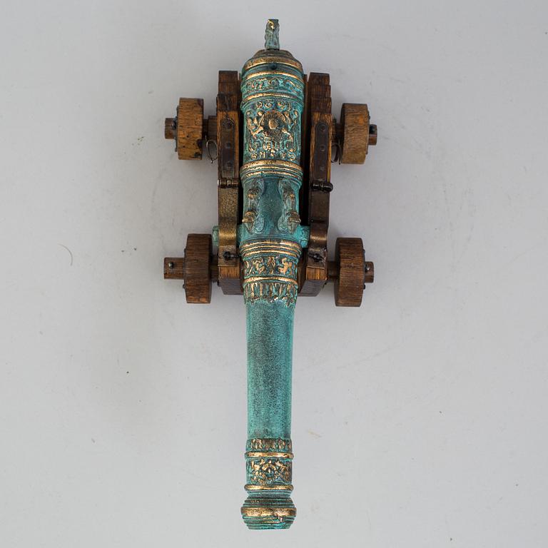 a table cannon by Svensk Metallkonst AB Karlskrona.