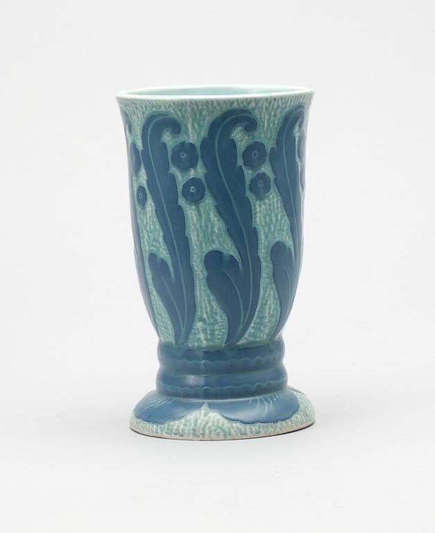 VAS, flintgods, Josef Ekberg, Gustavsberg, Sgrafitto, 1920.