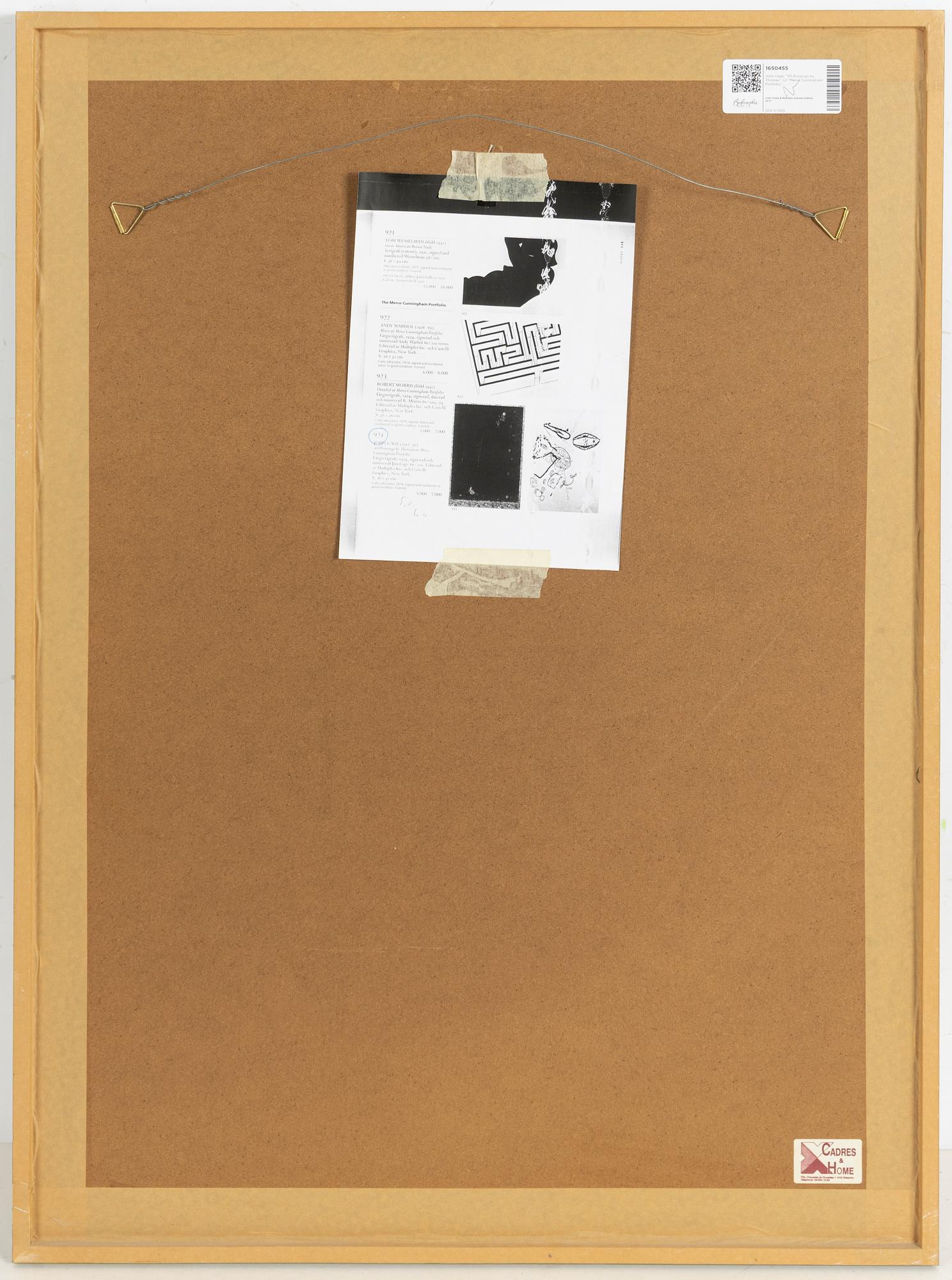 John Cage, "30 Drawings by Thoreau". From "Merce Cunningham Portfolio".