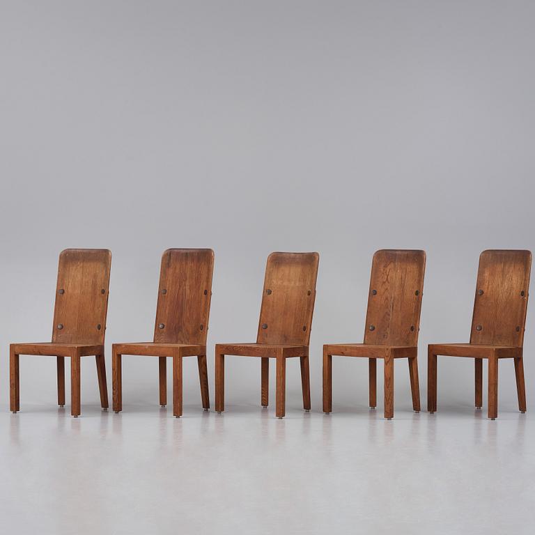 Axel Einar Hjorth, stolar, 5 st,"Lovö", Nordiska Kompaniet, 1930-tal.