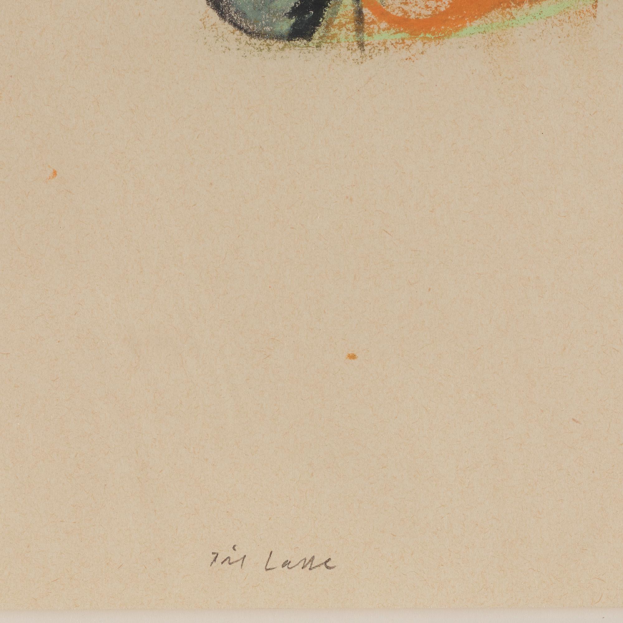 Olav Christopher Jenssen,  mixed media on paper, signed and dated 23.mars 1989.