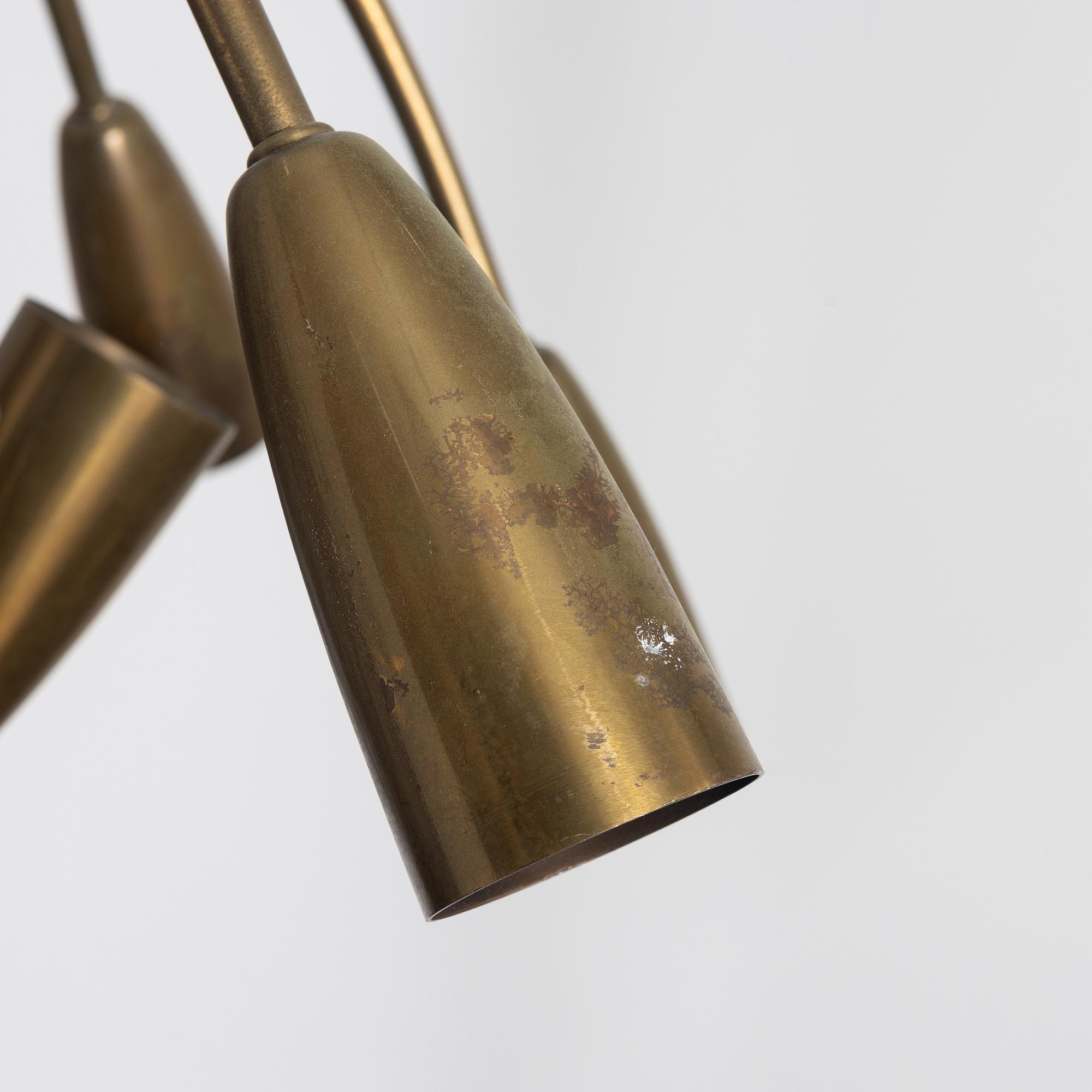 Harald Notini eller Uno Westerberg, a ceiling lamp model "12105", Arvid Böhlmarks Lampfabrik, Stockholm, 1950's.