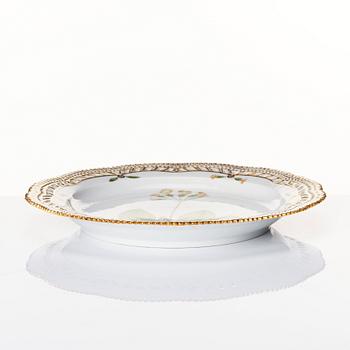 A Royal Copenhagen 'Flora Danica' dish, Denmark, circa 1900.