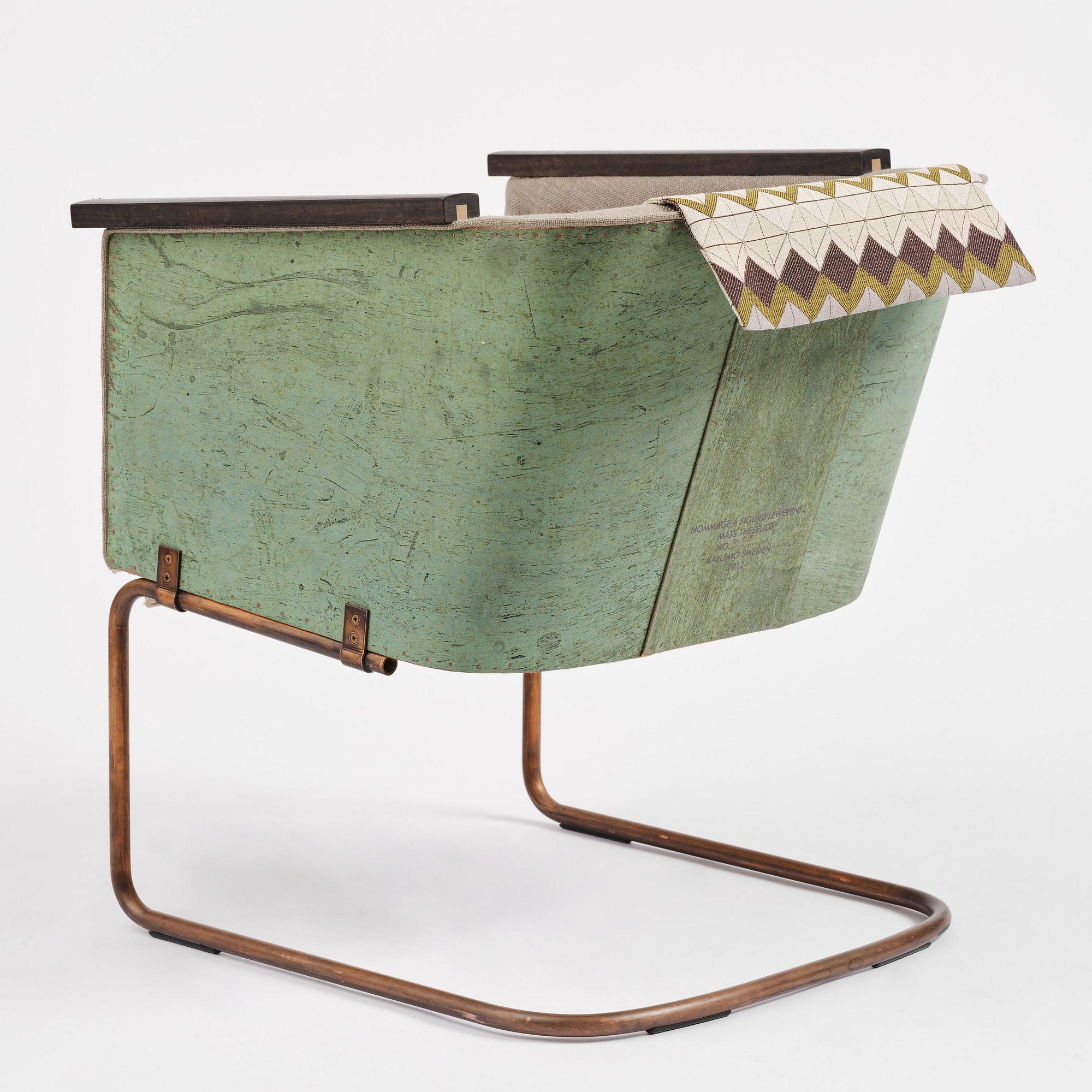Mats Theselius, an "Hommage à Sigurd Lewerentz" armchair, ed. 38/123, Källemo, Värnamo, post 2012.