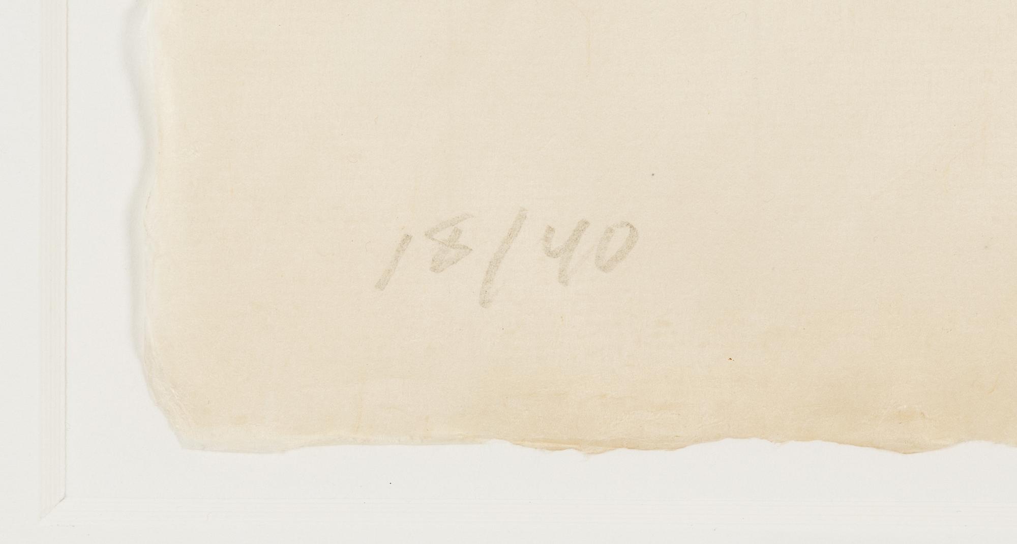 Joel Shapiro, woodcut in colours, 1990, signed 18/40.