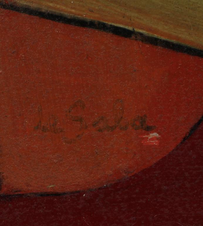 EUGÉNE DE SALA, olja på pannå, sign de Sala,  1900-tal.