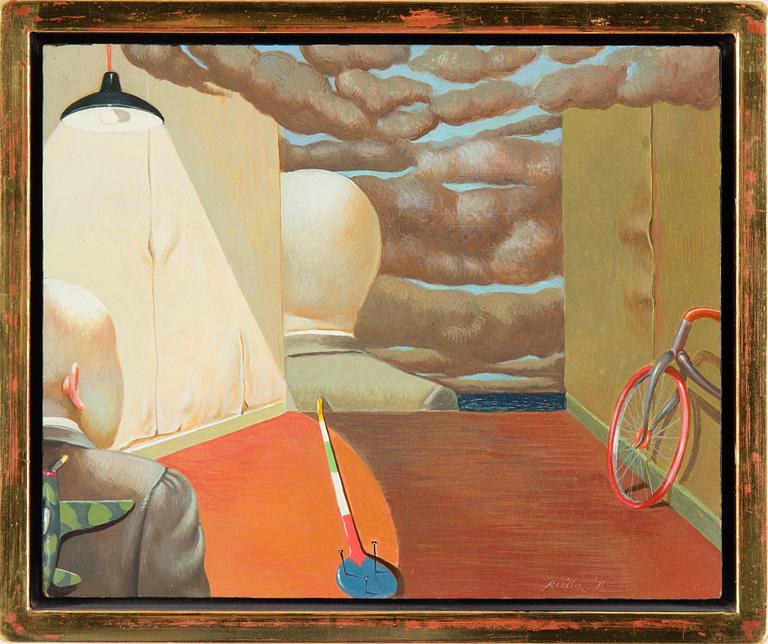 CARLOS REVILLA, oil on canvas, sined and dated-83.