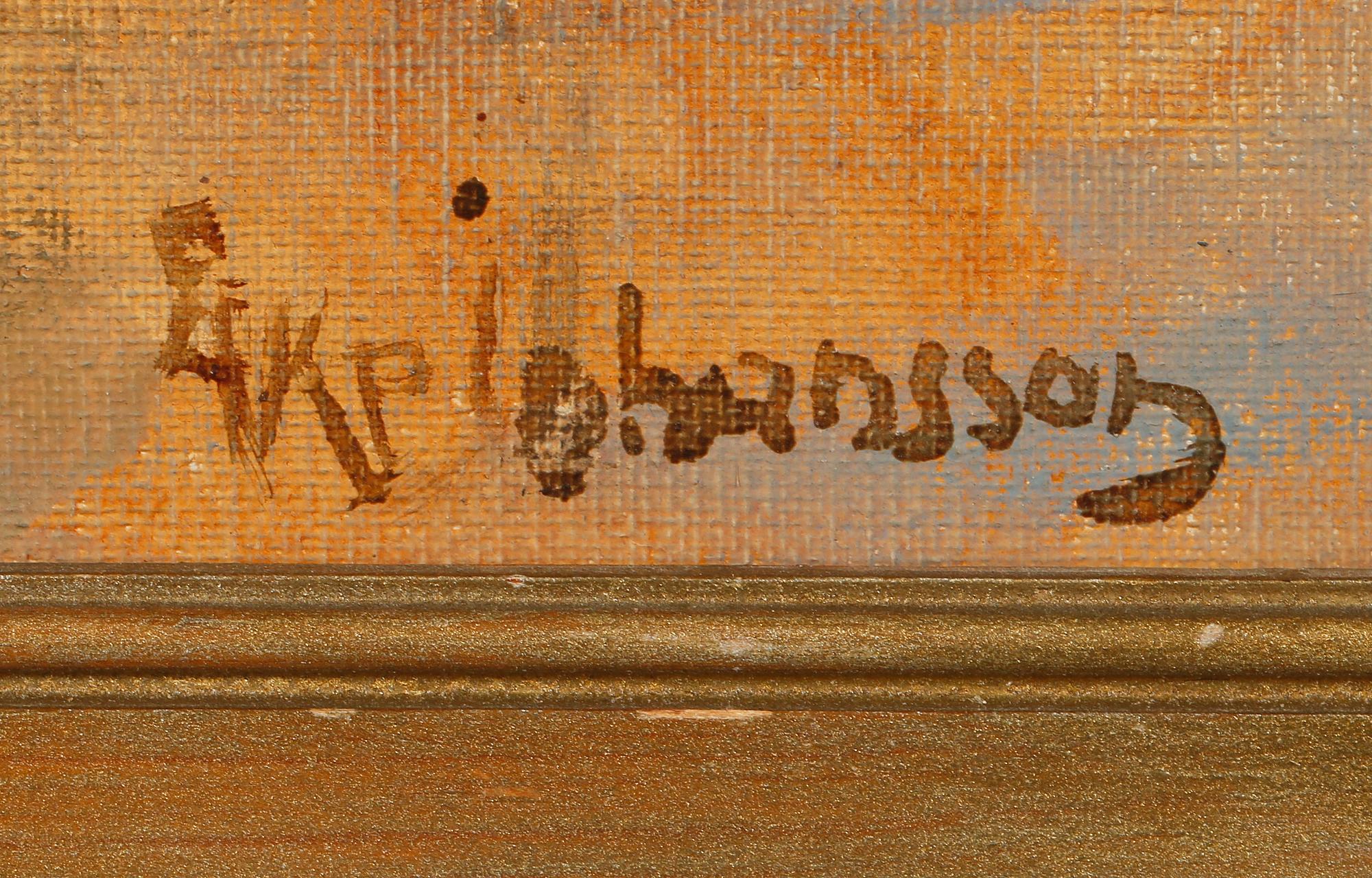 ÅKE JOHANSSON, olja på duk, signerad.