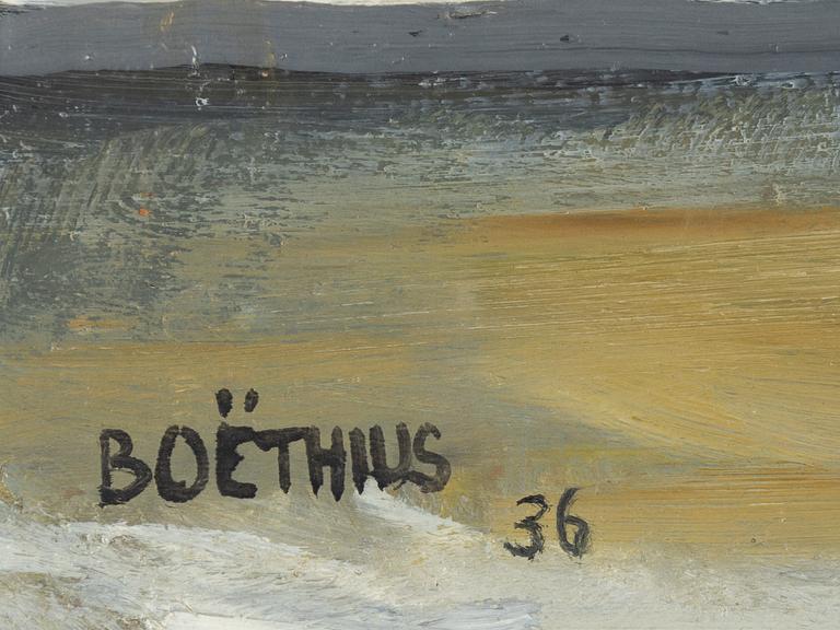 Lars Boëthius, oil on panel, signed and dated -36.