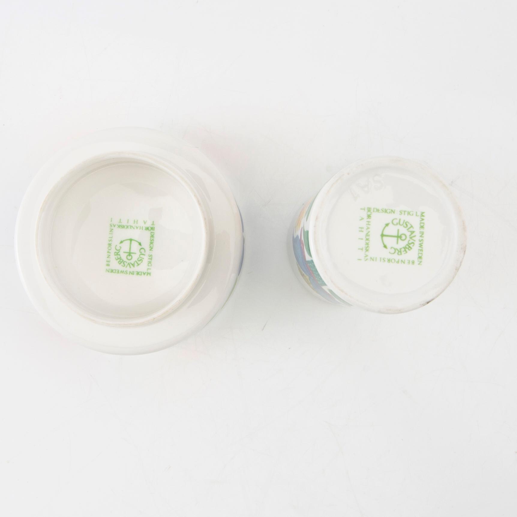 Stig Lindberg, service 16 dl "Tahiti" Gustavsberg.