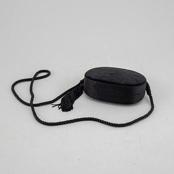 CELINE, a velvet evening clutch/shoulder bag.