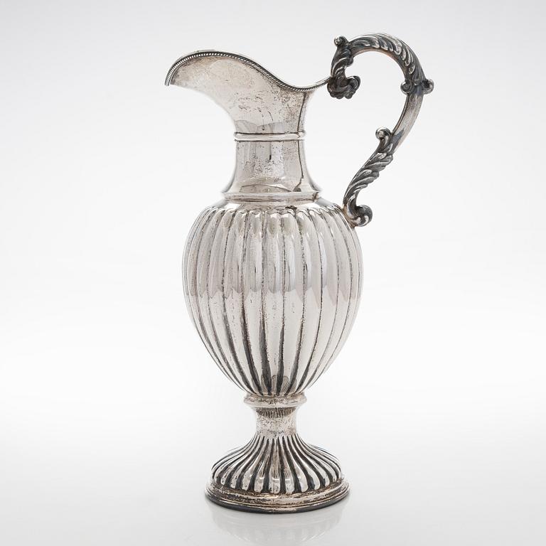 A Spanish silver ewer, 20th century.