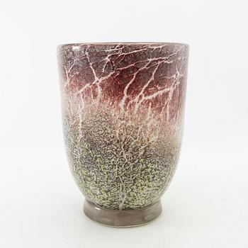 Table lamp and vase, Ikora, WMF (Württembergische Metallwarenfabrik), Germany, mid 20th century.