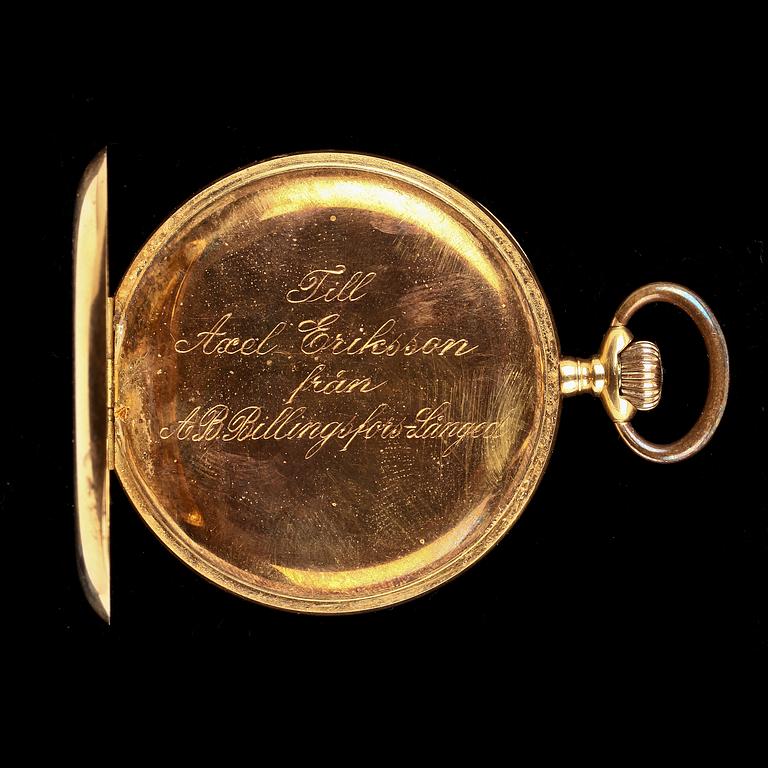 FICKUR, 18k guld, 1900-tal. Vikt 87 g.
