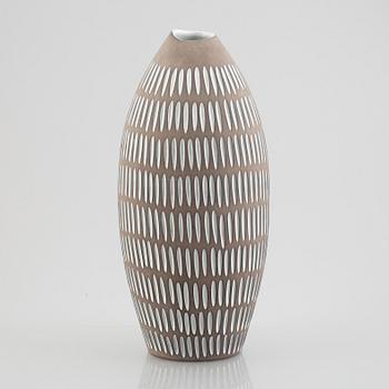 Ingrid Atterberg, floor vase, "Negro", Upsala Ekeby, 1953-1958.