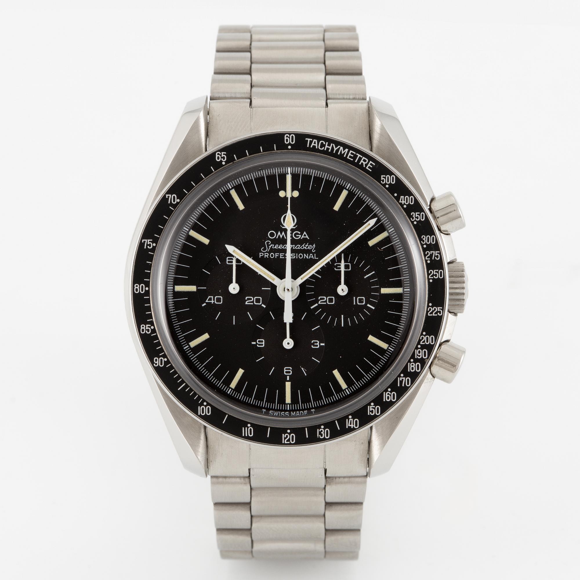 Omega, Speedmaster, chronograph, "CRS Case", "Moonwatch", wristwatch, 42 mm.
