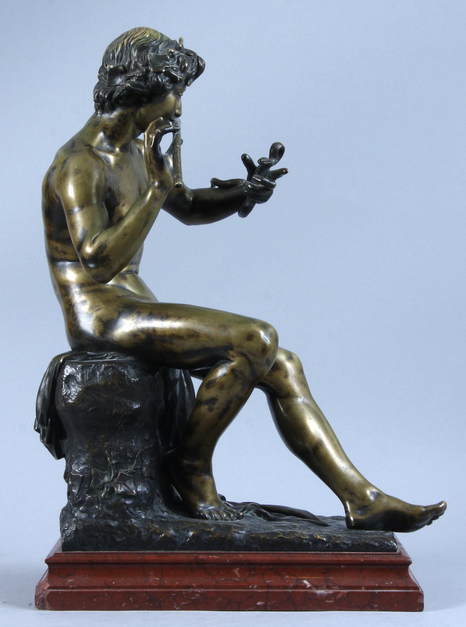ADOLF MARTIAL THAGARD, efter, skulptur, patinerad metall.