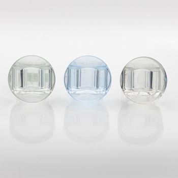 Siv Lagerström, three acrylic plastic rings, 1970s.
