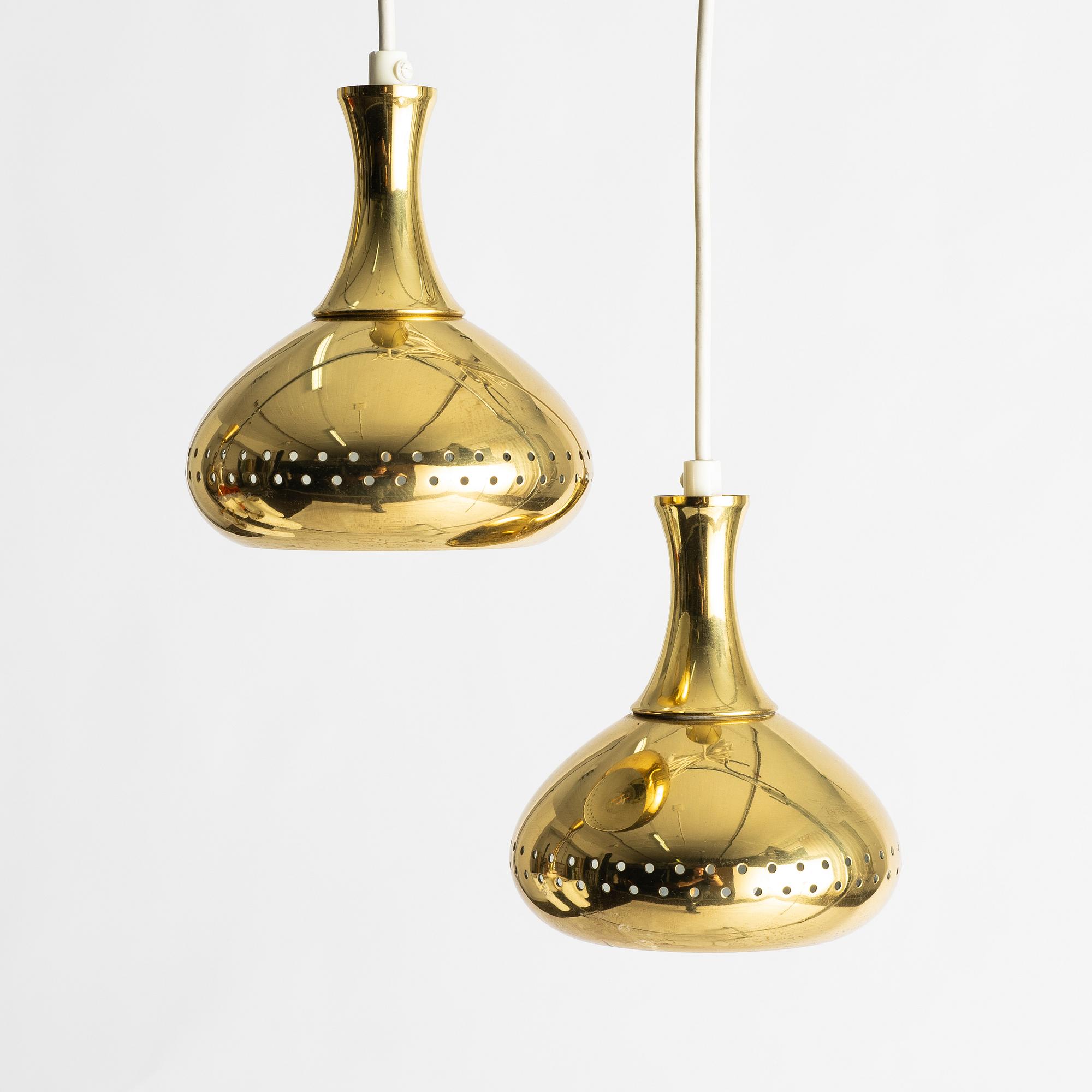Hans-Agne Jakobsson, a pair of pendant lamps, late 20th century.