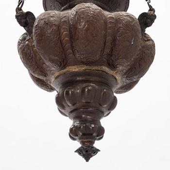 Tabernakellampor, 2 st, Sydeuropa, 1800-tal.