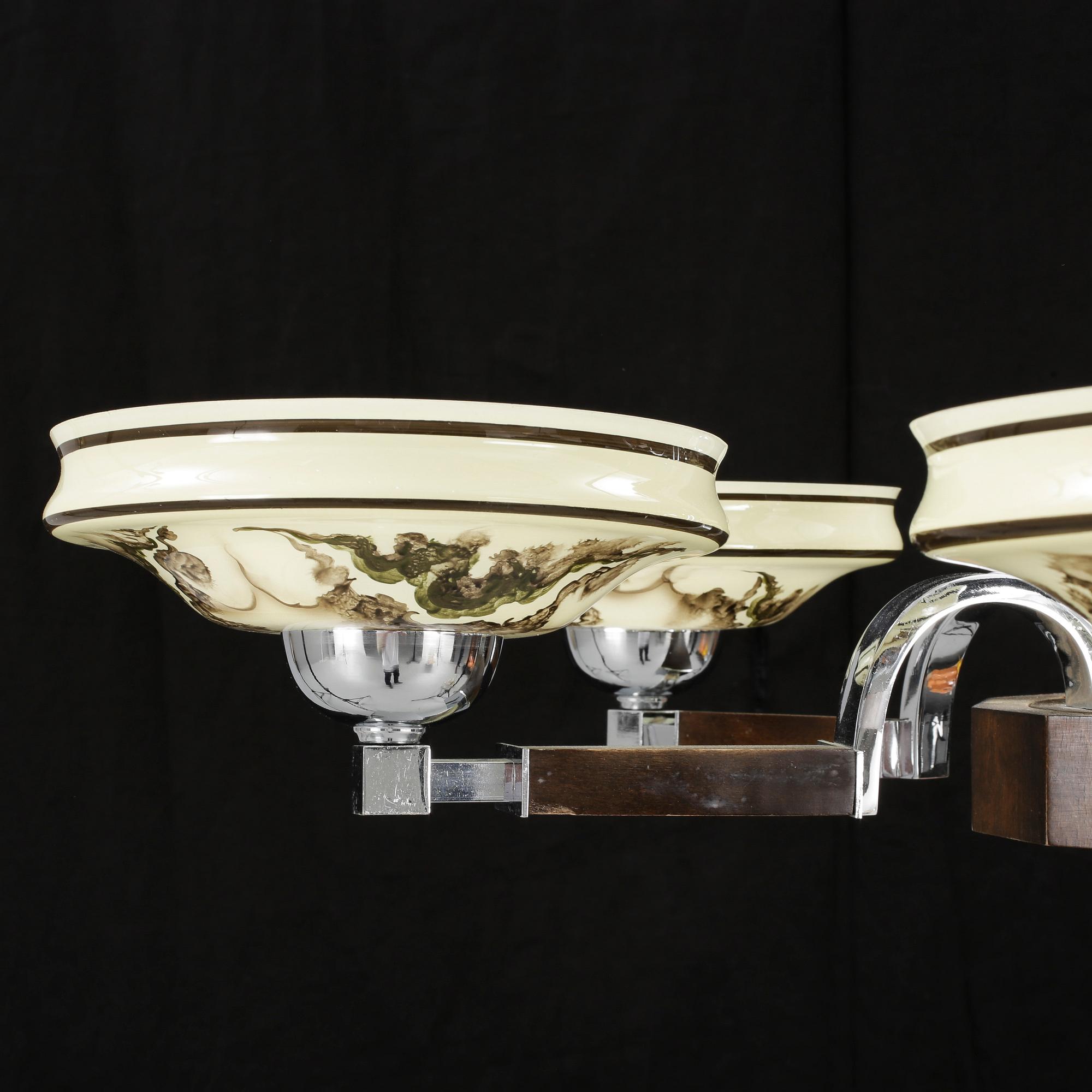 TAKLAMPA, art deco, 1930/40-tal. Höjd ca 55 cm.