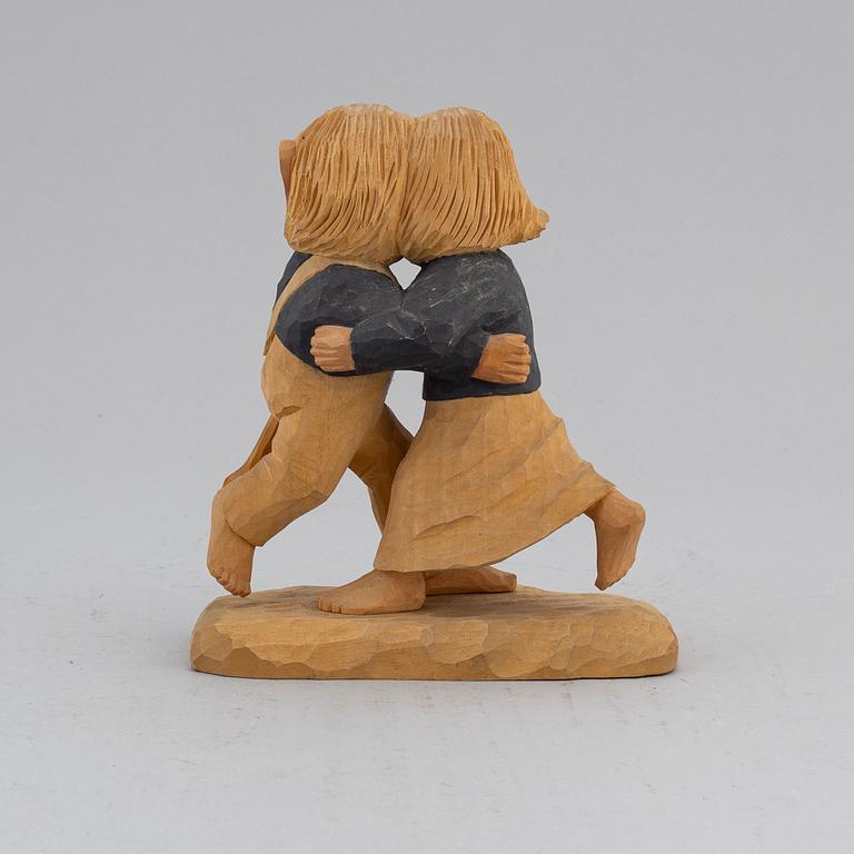 HERMAN ROSELL, sculpture, painted wodd, signed and dated 1959.