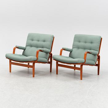 Bruno Mathsson, a pair of 'Ingrid' easy chairs, Dux.