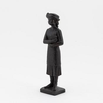 Peter Linde, skulptur, brons, signerad.