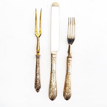 A set of 18 epns cutlery around 1900.