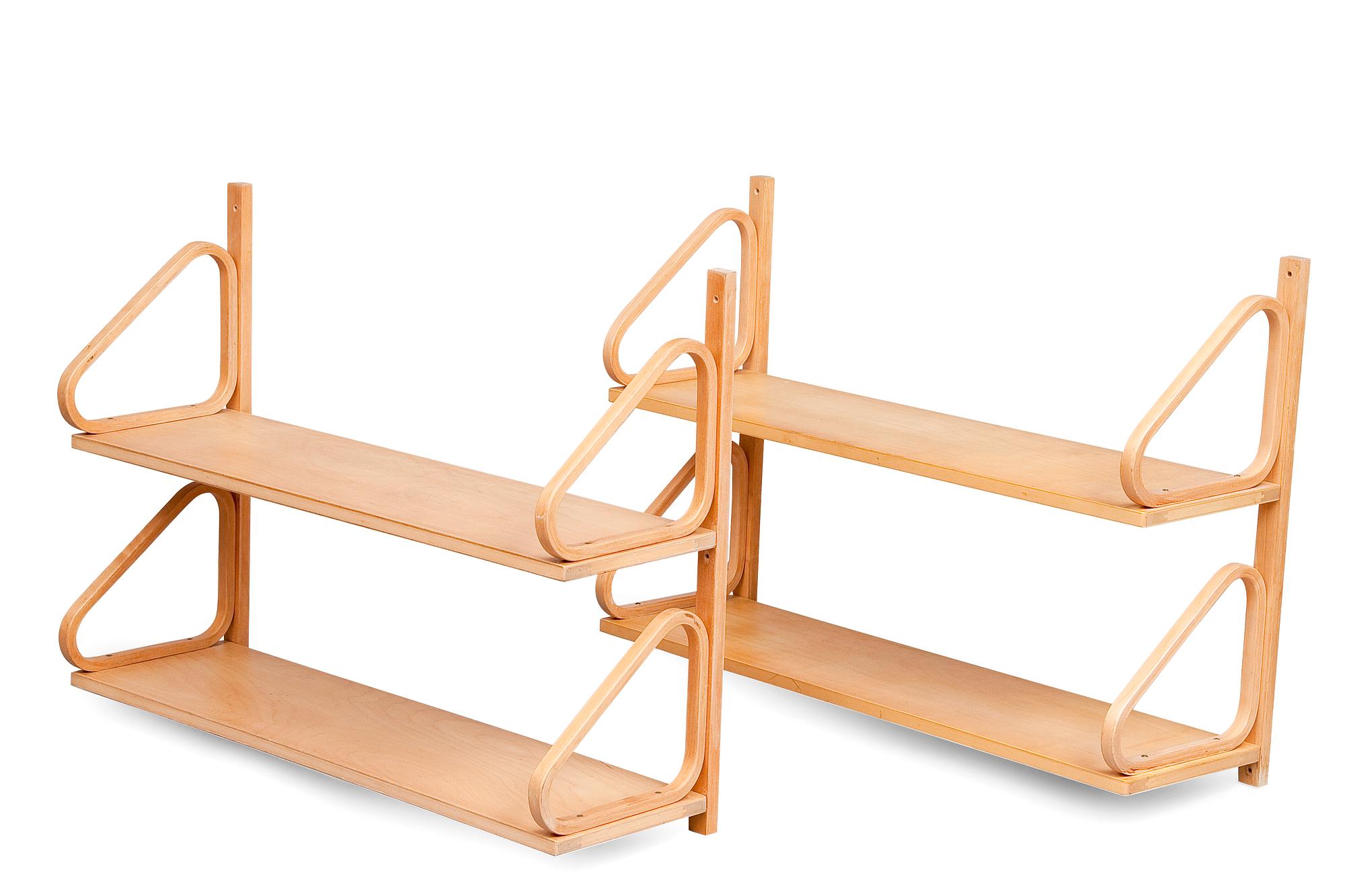 Alvar Aalto, A SET OF TWO SHELVES, No 112/2.