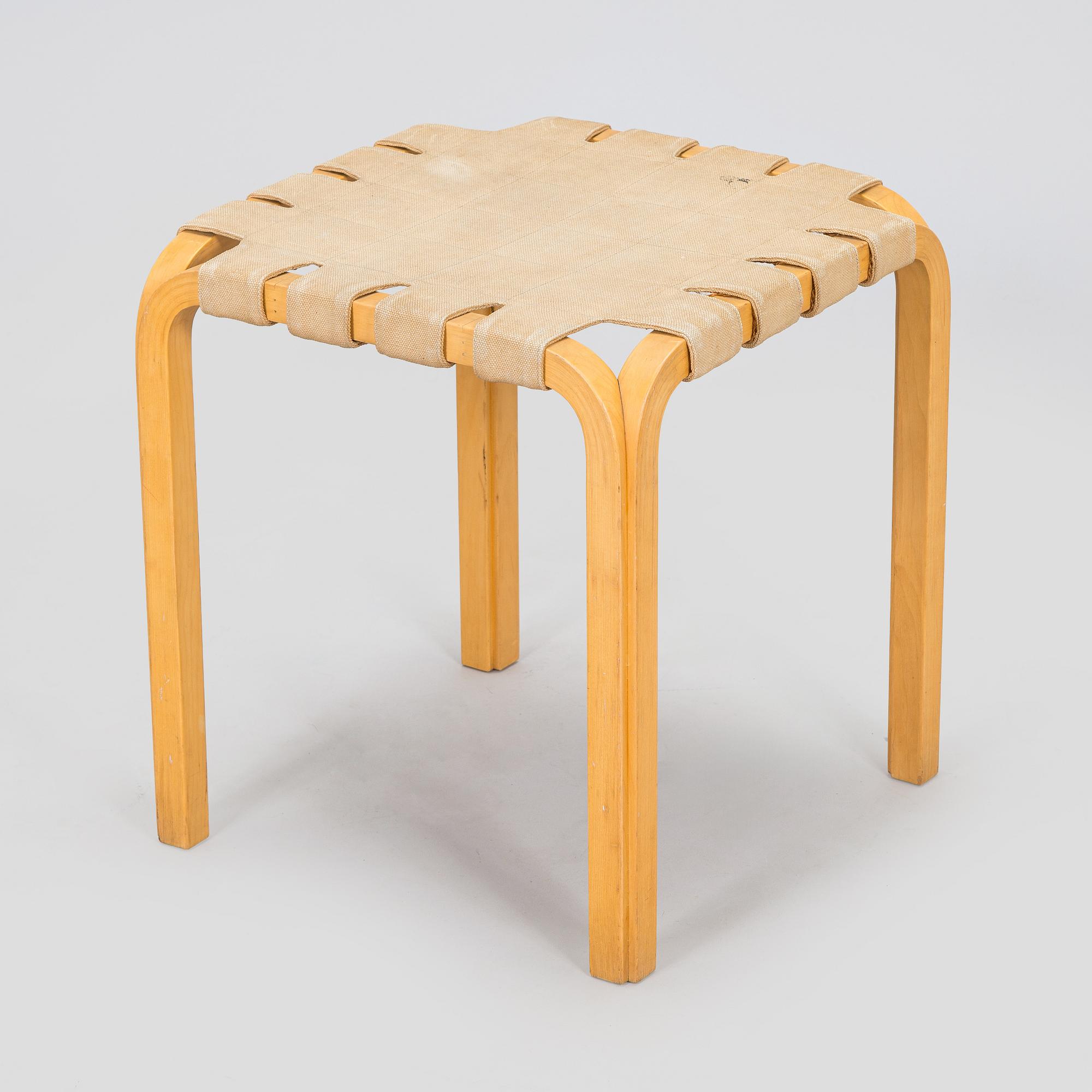 Alvar Aalto, A 1960s stool, model Y61, Artek, Finland.