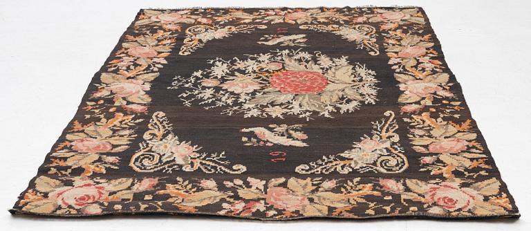 A Bessarabian Kilim rug, dated 1937, c. 263 x 179 cm.