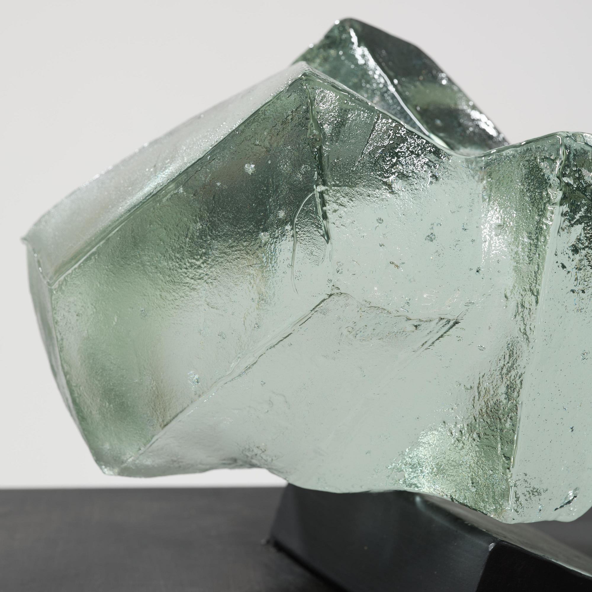 Edvin Öhrström, a cast glass sculpture, Lindshammar Glassworks.